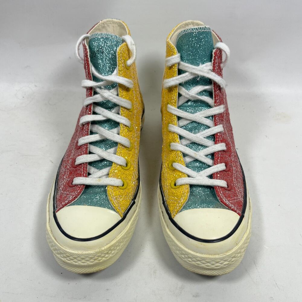 CONVERSE Sneakers M5.5 W7.5 All Star JW Anderson Chuck 70 Hi Top Glitter Barbosa - Picture 4 of 15
